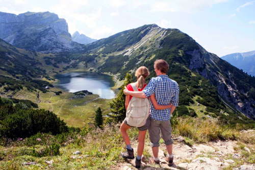 Die Berge Tirols im Urlaub
